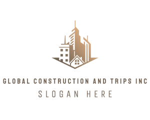 Real Estate Skyscraper House Logo