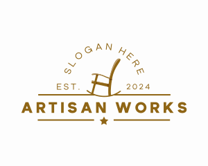 Craftsmanship - Wood Rocking Chair logo design