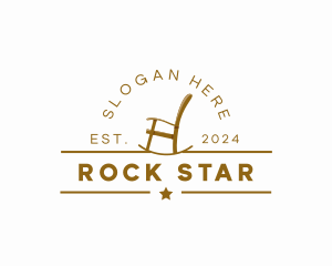 Wood Rocking Chair logo design