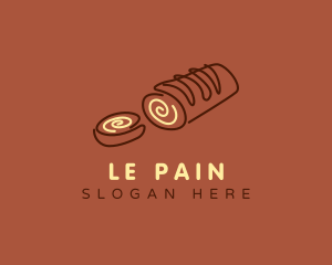 Boulangerie - Chocolate Cake Roll logo design