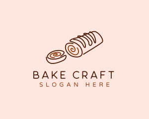 Chocolate Cake Roll logo design