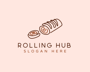 Chocolate Cake Roll logo design