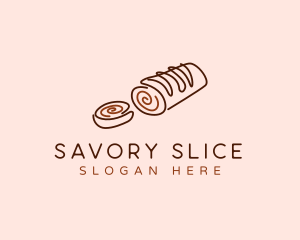 Chocolate Cake Roll logo design