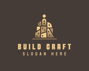 Building Geometry Structure logo design