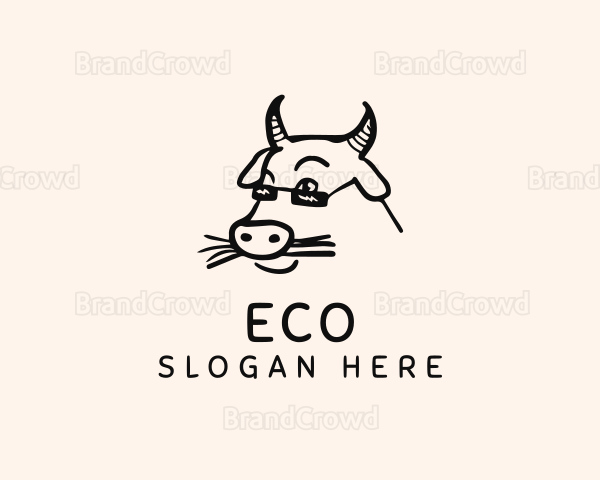 Farm Cow Shades Logo