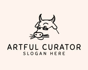 Farm Cow Shades logo design