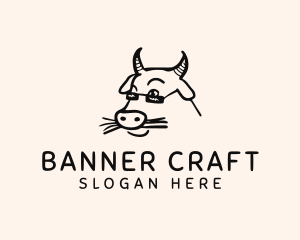 Farm Cow Shades logo design