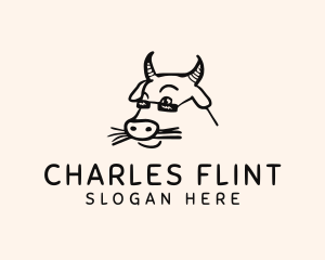 Farm Cow Shades logo design