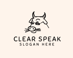 Farm Cow Shades logo design