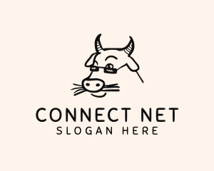 Farm Cow Shades logo design