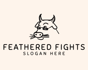 Farm Cow Shades logo design