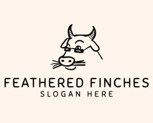 Farm Cow Shades logo design