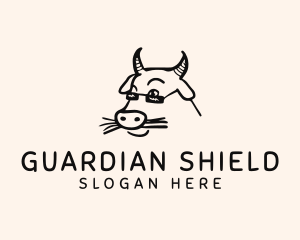 Farm Cow Shades logo design