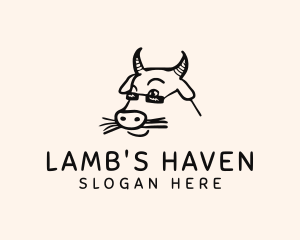 Farm Cow Shades logo design