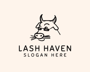 Farm Cow Shades logo design