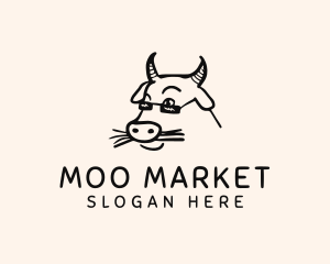 Cow - Farm Cow Shades logo design