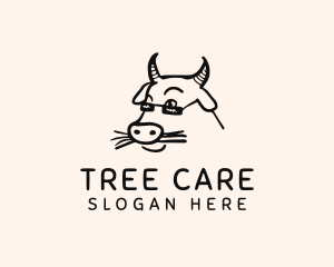 Farm Cow Shades logo design