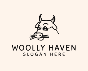 Sheep - Farm Cow Shades logo design