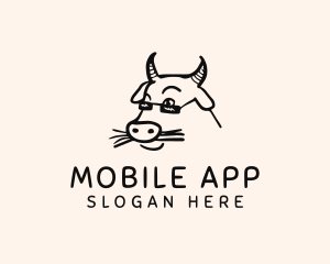 Sheep - Farm Cow Shades logo design