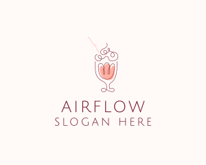 Fruit Shake Drink logo design