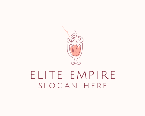 Fruit Shake Drink logo design