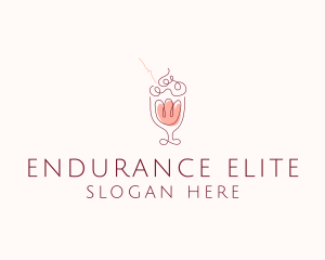 Fruit Shake Drink logo design