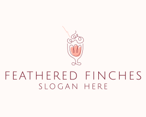 Fruit Shake Drink logo design