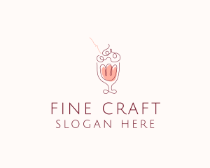 Fruit Shake Drink logo design