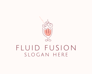 Fruit Shake Drink logo design