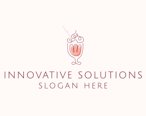 Fruit Shake Drink logo design