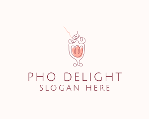 Fruit Shake Drink logo design