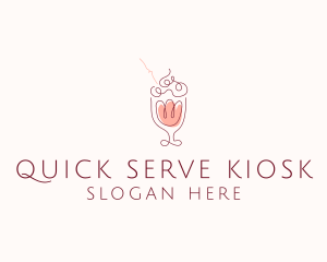 Fruit Shake Drink logo design