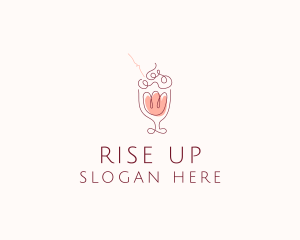 Fruit Shake Drink logo design