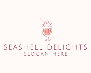 Fruit Shake Drink logo design