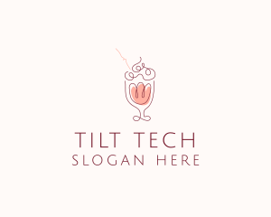 Fruit Shake Drink logo design