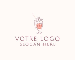 Food Stand - Fruit Shake Drink logo design