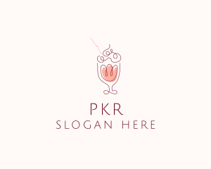 Fruit Shake Drink logo design