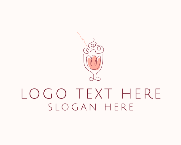 Delicious - Fruit Shake Drink logo design