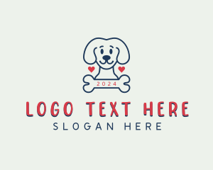 Kennel - Pet Dog Bone logo design