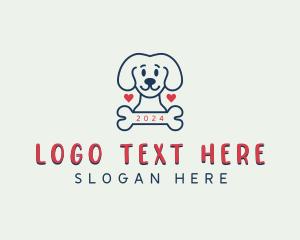 Pet Dog Bone Logo