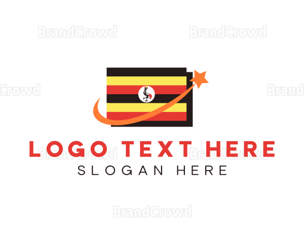 Uganda Country Flag Logo