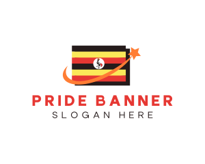 Uganda Country Flag logo design