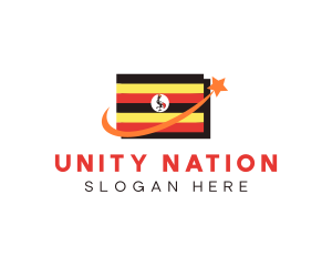 Uganda Country Flag logo design