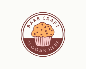 Cupcake Muffin Bakery logo design