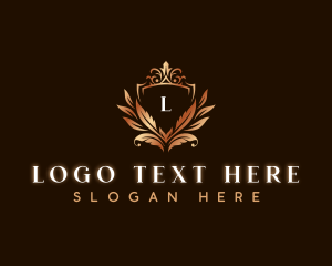 Elegant Leaves Decoration Logo