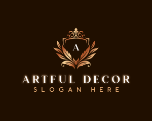 Elegant Leaves Decoration logo design