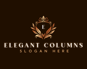 Elegant Leaves Decoration logo design