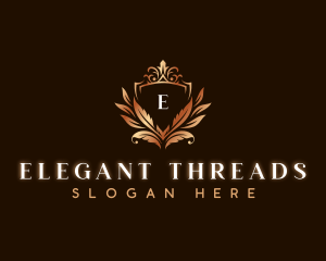 Elegant Leaves Decoration logo design