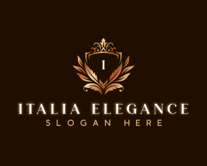 Elegant Leaves Decoration logo design