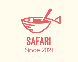 Diner - Fish Soup Bowl logo design